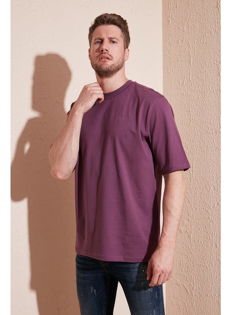 Buratti Cotton Oversize Crew Neck Basic T Shirt Men's T Shirt 5902365 - Image 1